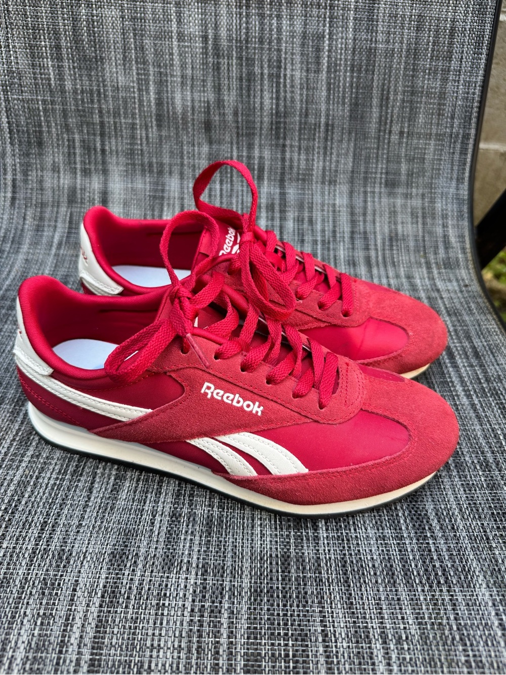 Reebok Red Sneakers with White Insole